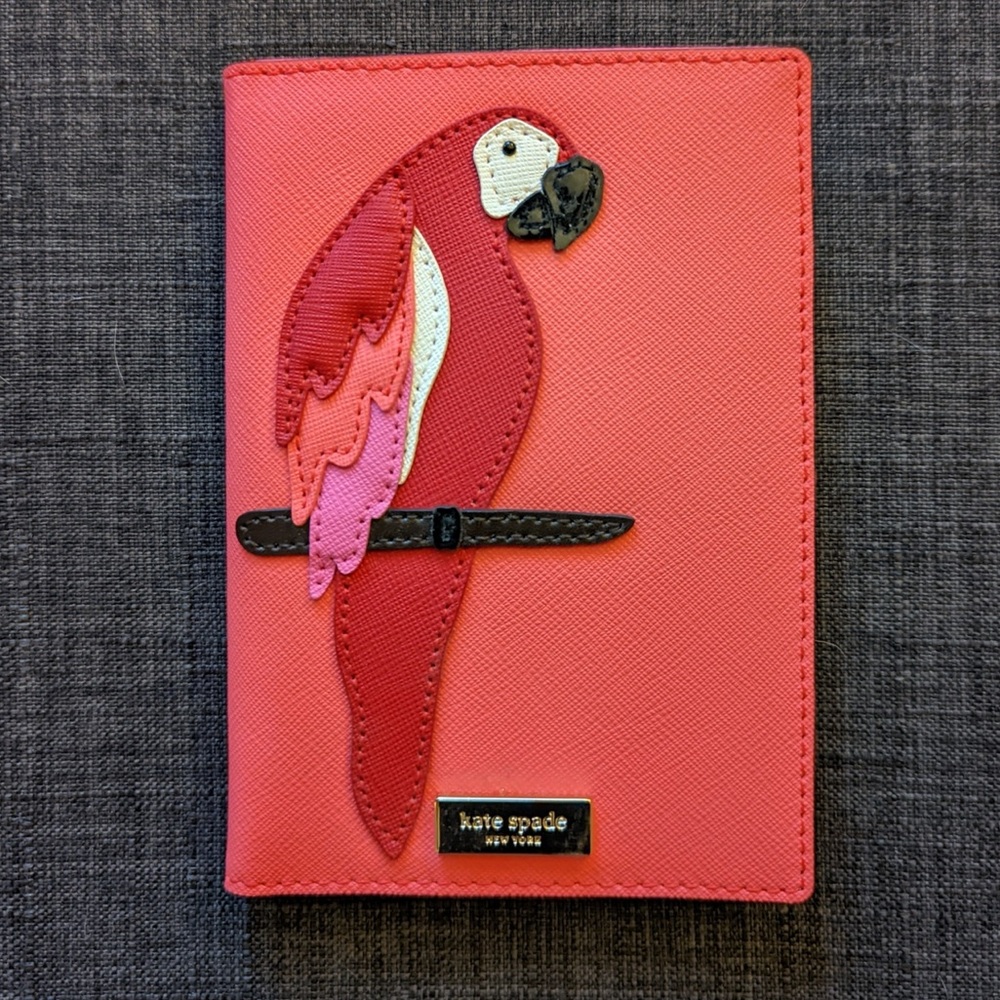Kate Spade "Talk the Talk" Parrot Passport Holder